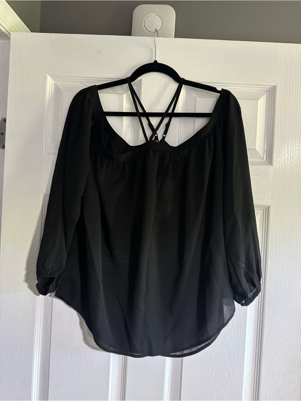 NWOT eesome Black Off-Shoulder Blouse